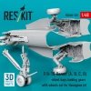 RESKIT RSU48-0310 F/A-18 Hornet (A, B, C, D) wheel bays, landing gears with wheels set for Hasegawa kit (3D Printed) (1/48)